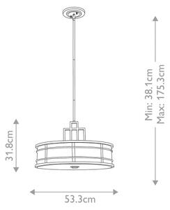 Feiss - Пендел FUSION 3xE27/60W/230V