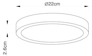 Globo 12366-30 - димируемо LED таванно осветително тяло VITOS LED/28W/230V