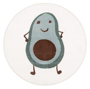 Детски килим в цвят мента и слонова кост ø100 cm Avocado Mint – FD