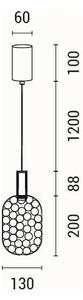 LED Пендел PERFORATO LED/6,3W/230V 3000K лъскав хром Ø 13 см