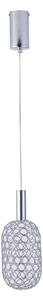 LED Пендел PERFORATO LED/6,3W/230V 3000K лъскав хром Ø 13 см
