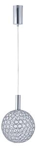 LED Пендел PERFORATO LED/6,3W/230V 3000K лъскав хром Ø 20 см