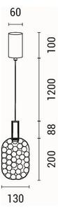 LED Пендел PERFORATO LED/6,3W/230V 3000K златист Ø 13 см
