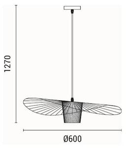 Пендел OGGI 1xE27/40W/230V черен