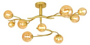 Brilagi - LED Полилей за повърхностен монтаж MISTEL 9xG9/3W/230V златист