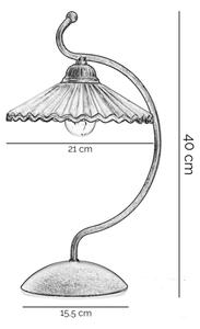 ONLI - Настолна лампа ROSINA 1xE14/6W/230V бронзов