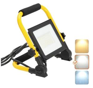 LED Преносим прожектор TIGRA LED/50W/4000K IP54 черен/жълт