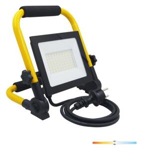 LED Преносим прожектор TIGRA LED/50W/4000K IP54 черен/жълт