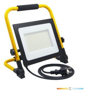 LED Преносим прожектор TIGRA LED/100W/4000K IP54 черен/жълт