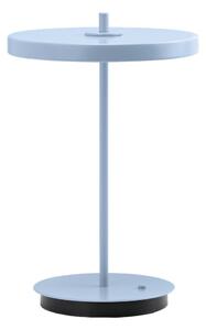 Светлосиня метална LED настолна лампа с метален абажур (височина 31 cm) Asteria Move – UMAGE