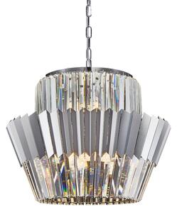 Пендел DONNA 12xE14/40W/230V Ø 55 см матов хром