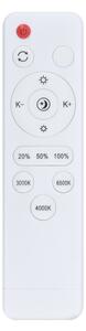 Brilagi - Димируема LED таванна лампа FLOCO LED/48W/230V Ø 40 см дърво/бяло + дистанционно управление
