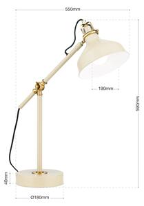 Orion LA 4-1222/1 - Настолна лампа SCHILLER 1xE27/40W/230V кремав/бронзов