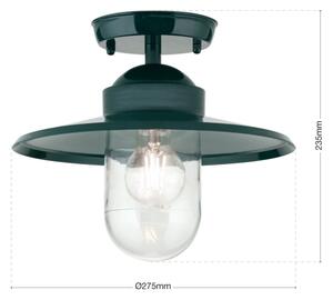 Orion AL 11-1317 - Екстериорен полилей за повърхностен монтаж EDWARD 1xE27/60W/230V IP44 зелен