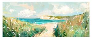 Картина 60x150 cm Gouache Sea – Styler