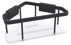 NIMCO Ki-14003-B-90 - Душ рафт за стена KIBO матов черен/бял