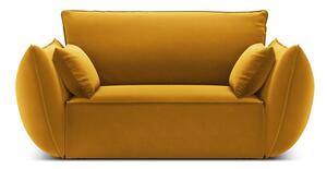 Кадифено кресло в цвят горчица Vanda – Mazzini Sofas