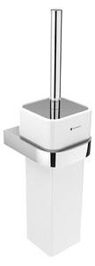NIMCO NK 30094K-26 - Четка за тоалетна със стенен монтаж NIKAU бял/лъскав хром