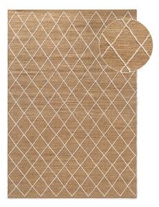 Ръчно изработен ютен килим в естествен цвят 80x150 cm Kunu – Hanse Home