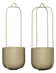 Метални висящи и стенни покрития за кашпи в комплект от 2 бр. ø 16 cm Lotus – Hübsch