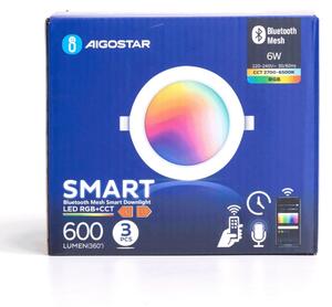 Aigostar-К-кт 3xLED RGBW Димируема лампа за вграждане MESH 6W/230V 2700K-6500K Ø 11,5 см