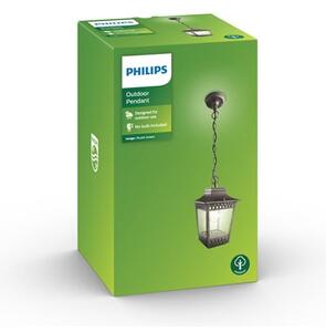 Philips 15406/86/PN - Екстериорен полилей HEDGE 1xE27/60W/230V IP44