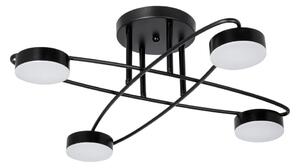 LED плафониера 4x7W 230V 3000-6000K Ø60 см черна