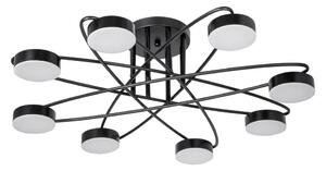 LED полилей 8x7W 230V 3000-6000K Ø70 см черен