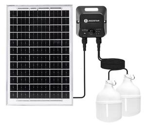 Aigostar - LED Соларен полилей със сензор 2xLED/35W/12V 6000 mAh 6500K Ø 10 см