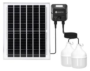 Aigostar - соларен LED полилей със сензор 2xLED/70W/12V 12000 mAh 6500 K Ø 12 см