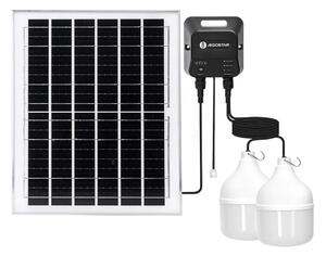 Aigostar - LED Соларен полилей 2xLED/70W/12V 12000 mAh 6500K Ø 12 см