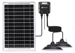Aigostar - LED соларен полилей със сензор 2xLED/35W/12V, 6000 mAh, 6500 K, Ø 15 cm