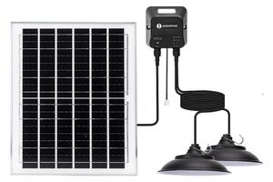 Aigostar - LED Соларен полилей 2xLED/70W/12V 12000 mAh 6500K Ø 23,5 см