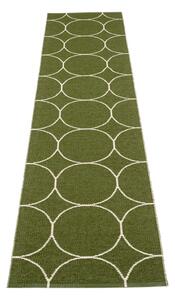 Тъмнозелена пътека за открито и закрито 70x300 cm Boo Dark Olive – Pappelina