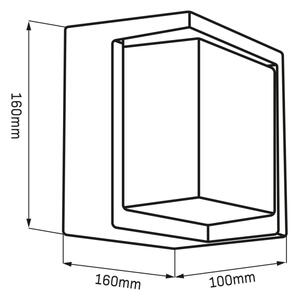 LED Екстериорен аплик ESSEN LED/12W/230V IP44 черен