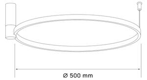 LED Плафониера NOEMI LED/20W/230V 4000K Ø 50 см златист