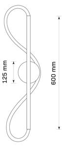 LED стенен аплик EMMA LED/19W/230V златист