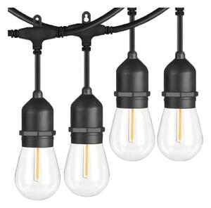 LED външен декоративен гирлянд 20xE27/1W/230V 20 м IP65 черен