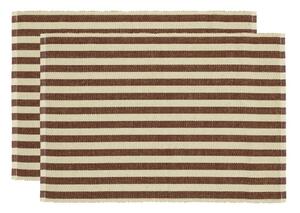 Подложки за хранене в комплект от 2 бр. със смес от юта 33x48 cm Statement Stripe – Södahl