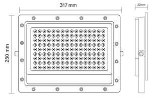 Екстериорен LED прожектор LED/200W/230V 5000K IP65 сив
