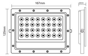 Екстериорен LED прожектор LED/50W/230V 5000K IP65 сив