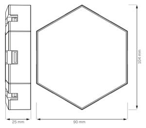 LED RGBW Димируема стенна декоративна лампа MAYA LED/1W/230V + дистанционно управление
