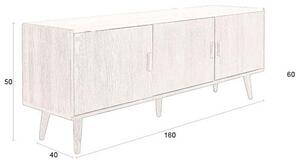 Кафяв скрин 160x60x40 cm Arda – Dutchbone