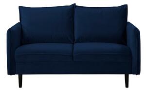 Тъмносин кадифен диван 138 cm Juli – Ropez