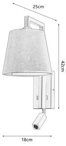Brilagi - LED Аплик RAYA 1xE14/40W/230V + LED/3W черен