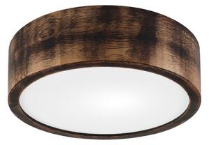 Потолен лампион OAK SMOKY 1xE27/15W/230V, Ø 27,5 см, дъб, тъмнокафяв
