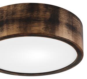 Потолен лампион OAK SMOKY 1xE27/15W/230V, Ø 27,5 см, дъб, тъмнокафяв