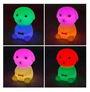 LED RGB с регулируема яркост, презареждаема детска нощна лампа LED/2,5W/5V 3000K 1200 mAh форма на куче