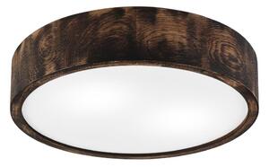 Потолен лампион OAK SMOKY 2xE27/15W/230V, Ø37,5 см, дъб/тъмнокафяв