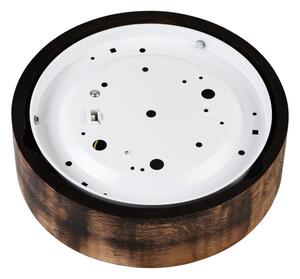 Потолен лампион OAK SMOKY 1xE27/15W/230V, Ø 27,5 см, дъб, тъмнокафяв